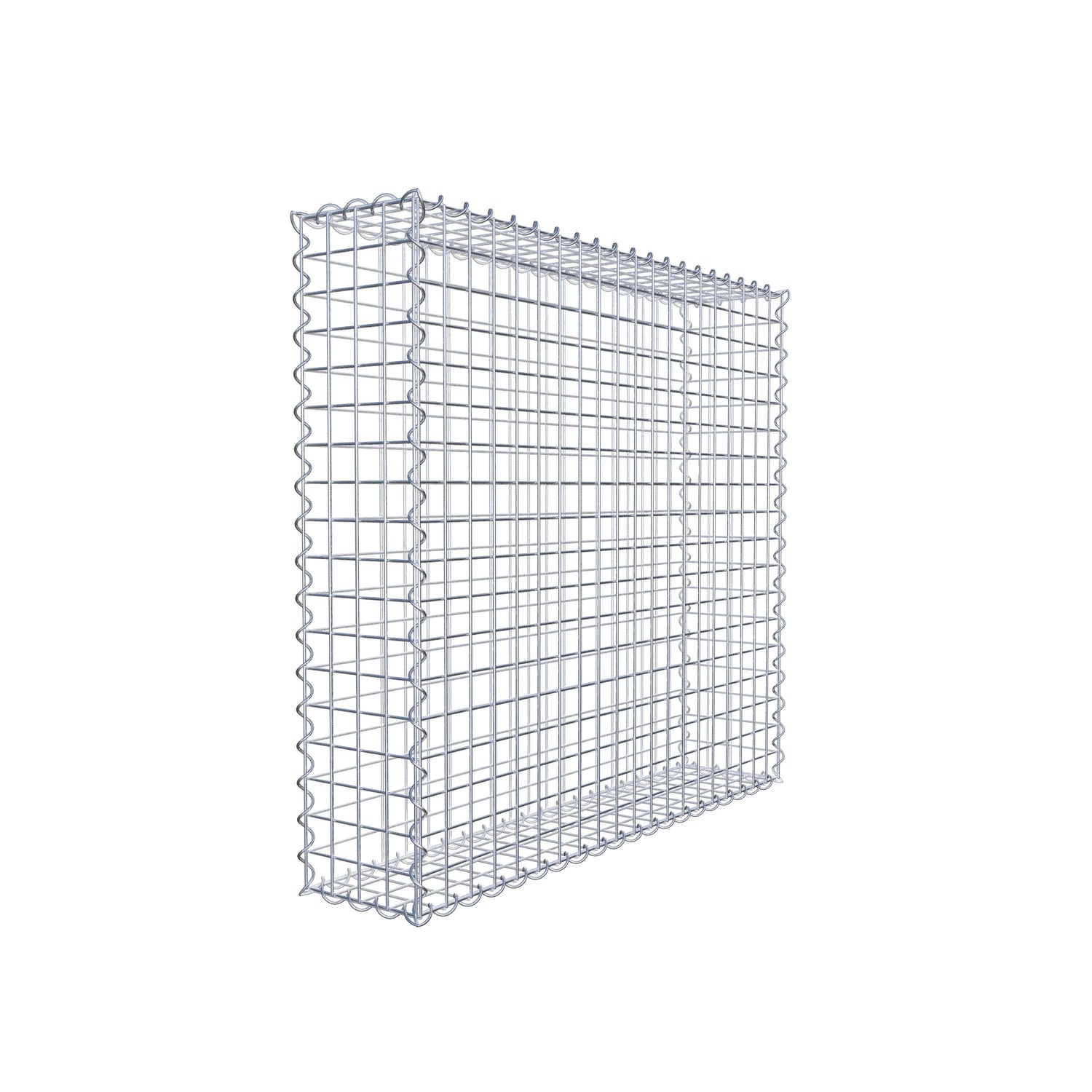 Gabione 100 cm x 90 cm x 20 cm (L x H x T), Maschenweite 5 cm x 5 cm, Spirale