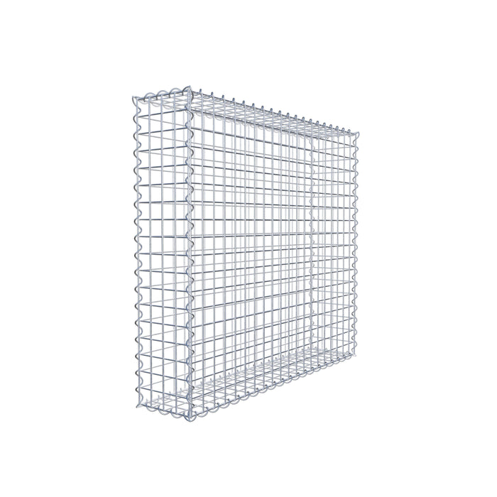 Gabione 100 cm x 90 cm x 20 cm (L x H x T), Maschenweite 5 cm x 5 cm, Spirale
