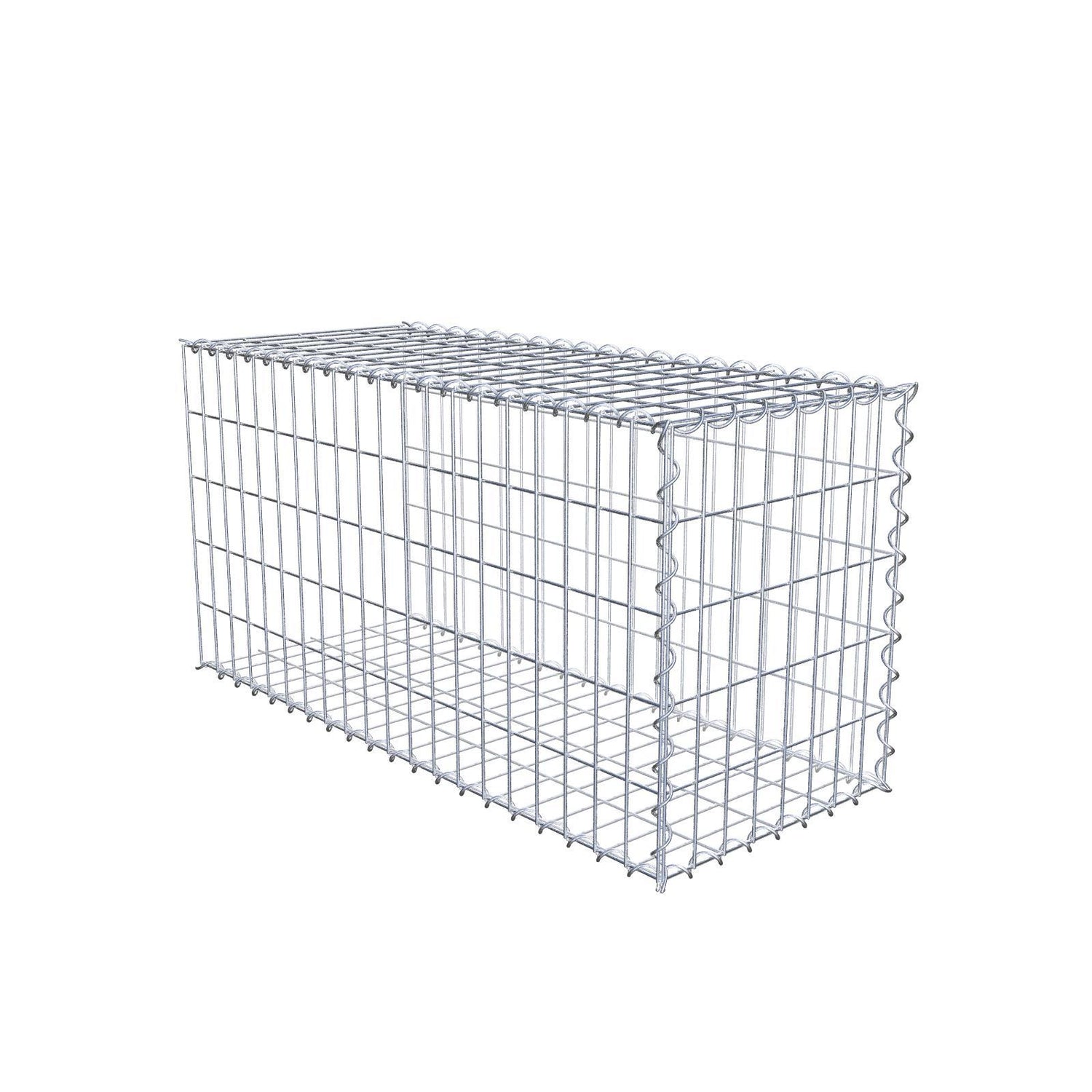 Anbaugabione Typ 2 100 cm x 50 cm x 40 cm (L x H x T), Maschenweite 5 cm x 10 cm, Spirale