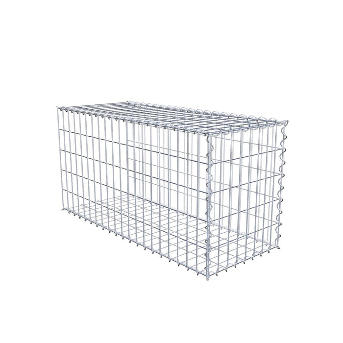 Anbaugabione Typ 2 100 cm x 50 cm x 40 cm (L x H x T), Maschenweite 5 cm x 10 cm, Spirale