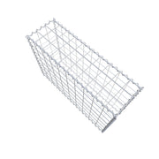Kuvido Gabionenkorb 100 x 70 x 30 cm  Verzinktes Stahldrahtgeflecht 4 mm, Maschenweite 10 x 10 cm, Spiralverbinder, für Gartengestaltung und Landschaftsbau
