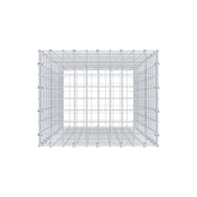Gabione 100 cm x 50 cm x 40 cm (L x H x T), Maschenweite 5 cm x 5 cm, C-Ring