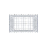 Gabione 100 cm x 80 cm x 50 cm (L x H x T), Maschenweite 5 cm x 5 cm, C-Ring