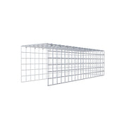 Anbaugabione Typ 4 100 cm x 30 cm x 30 cm (L x H x T), Maschenweite 5 cm x 5 cm, C-Ring