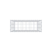 Gabione 100 cm x 80 cm x 30 cm (L x H x T), Maschenweite 10 cm x 10 cm, C-Ring