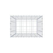 Gabione 100 cm x 60 cm x 40 cm (L x H x T), Maschenweite 10 cm x 10 cm, C-Ring