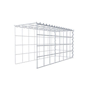 Anbaugabione Typ 4 80 cm x 40 cm x 30 cm (L x H x T), Maschenweite 10 cm x 10 cm, Spirale