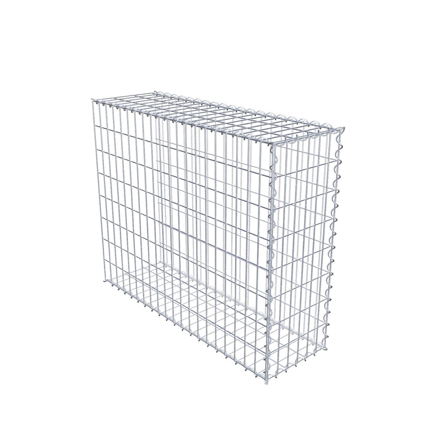 Anbaugabione Typ 2 100 cm x 80 cm x 30 cm (L x H x T), Maschenweite 5 cm x 10 cm, Spirale