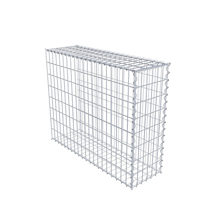 Anbaugabione Typ 2 100 cm x 80 cm x 30 cm (L x H x T), Maschenweite 5 cm x 10 cm, Spirale