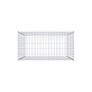 Gabione 100 cm x 100 cm x 50 cm (L x H x T), Maschenweite 5 cm x 10 cm, Spirale