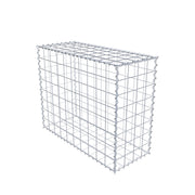 Gabione 100 cm x 80 cm x 40 cm (L x H x T), Maschenweite 10 cm x 10 cm, Spirale