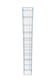 Gabionensäule eckig feuerverzinkt, 27,3 cm x 27,3 cm, 200 cm Höhe, MW 5 cm x 20 cm, 8/6 mm Draht