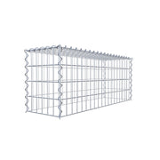 Anbaugabione Typ 3 100 cm x 40 cm x 30 cm (L x H x T), Maschenweite 5 cm x 10 cm, Spirale