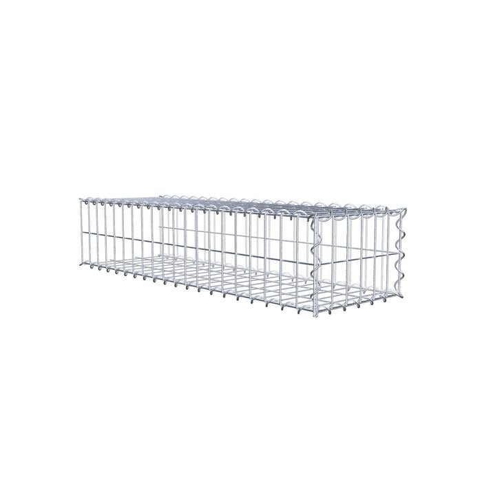 Anbaugabione Typ 2 100 cm x 20 cm x 30 cm (L x H x T), Maschenweite 5 cm x 10 cm, Spirale