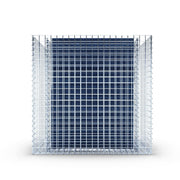 Kuvido Verzinktes Hochbeet 100 x 100 x 60 cm (L x H x T)  Robustes Metall-Pflanzbeet mit Drahtgitter für Gemüse, Kräuter & Blumen, korrosionsbeständiges Gartenbeet
