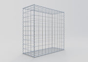 Gabione 100 cm x 100 cm x 40 cm (L x H x T), Maschenweite 10 cm x 10 cm, Spirale