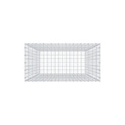 Gabione 200 cm x 100 cm x 50 cm (L x H x T), Maschenweite 5 cm x 10 cm, C-Ring