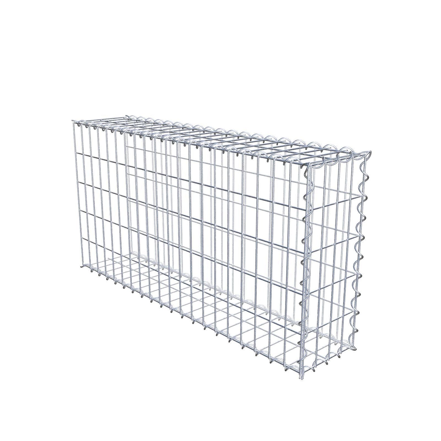 Anbaugabione Typ 2 100 cm x 50 cm x 20 cm (L x H x T), Maschenweite 5 cm x 10 cm, Spirale