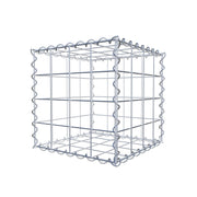 Gabione 40 cm x 40 cm x 40 cm (L x H x T), Maschenweite 10 cm x 10 cm, Spirale
