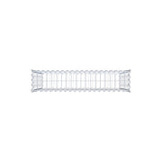 Gabione 100 cm x 80 cm x 20 cm (L x H x T), Maschenweite 5 cm x 10 cm, Spirale
