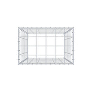 Anbaugabione Typ 3 100 cm x 60 cm x 40 cm (L x H x T), Maschenweite 10 cm x 10 cm, C-Ring