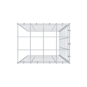 Anbaugabione Typ 4 80 cm x 40 cm x 30 cm (L x H x T), Maschenweite 10 cm x 10 cm, C-Ring