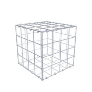 Gabione 40 cm x 40 cm x 40 cm (L x H x T), Maschenweite 10 cm x 10 cm, C-Ring