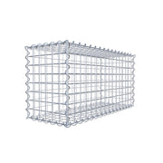 Gabione 80 cm x 40 cm x 30 cm (L x H x T), Maschenweite 5 cm x 5 cm, Spirale