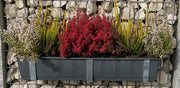 Blumenkastenhalter verzinkt im 3er Set inklusive Blumentopf, für Gabionen MW 5 x 10