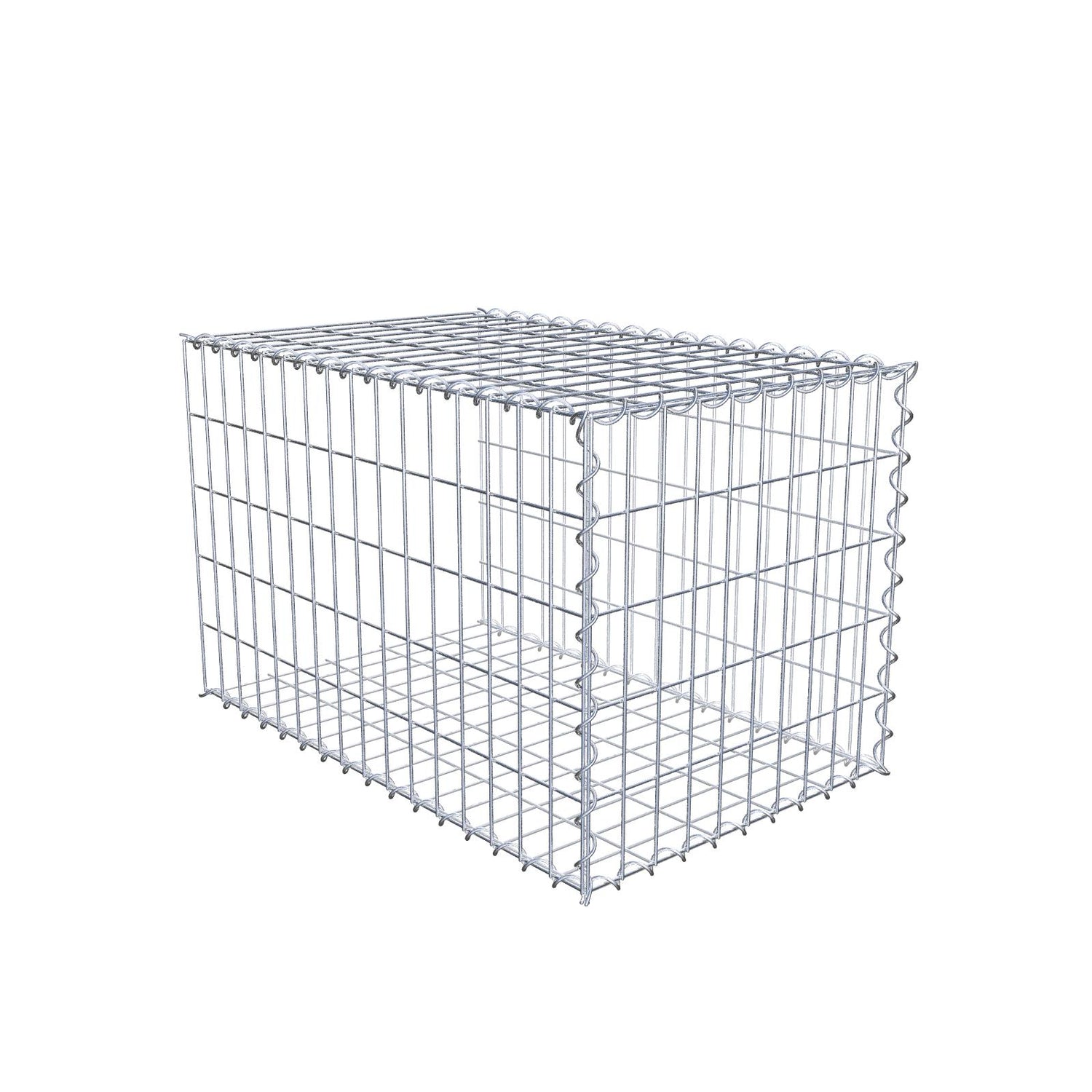 Anbaugabione Typ 2 80 cm x 50 cm x 50 cm (L x H x T), Maschenweite 5 cm x 10 cm, Spirale
