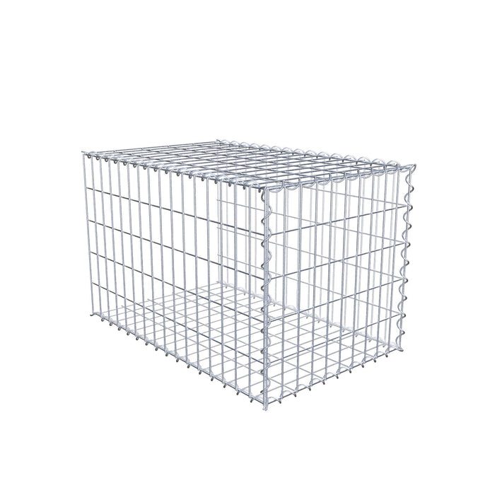 Anbaugabione Typ 2 80 cm x 50 cm x 50 cm (L x H x T), Maschenweite 5 cm x 10 cm, Spirale