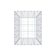 Gabione 100 cm x 40 cm x 50 cm (L x H x T), Maschenweite 10 cm x 10 cm, C-Ring