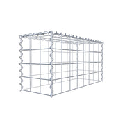 Anbaugabione Typ 3 80 cm x 40 cm x 30 cm (L x H x T), Maschenweite 10 cm x 10 cm, Spirale