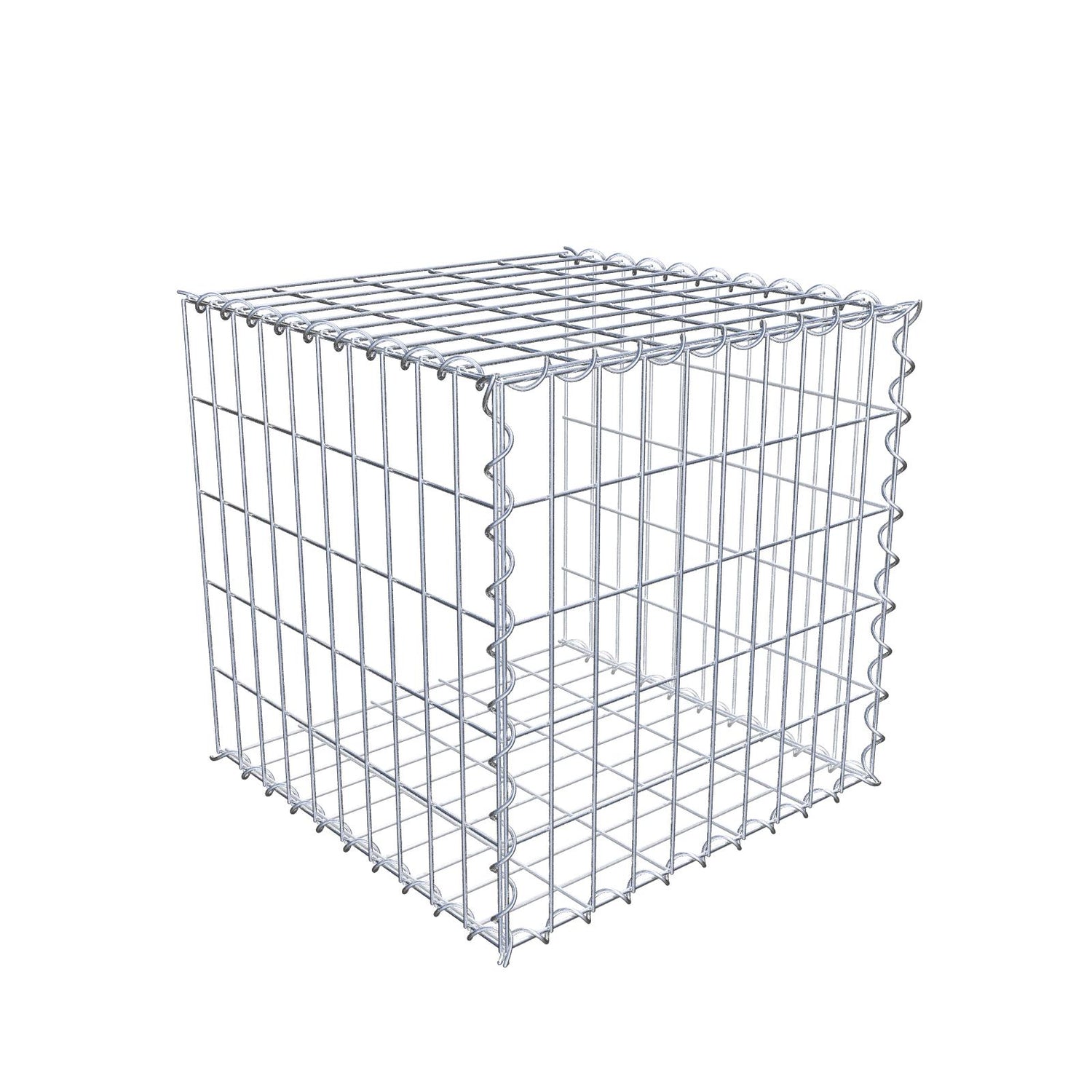 Anbaugabione Typ 2 50 cm x 50 cm x 50 cm (L x H x T), Maschenweite 5 cm x 10 cm, Spirale