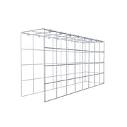 Anbaugabione Typ 4 80 cm x 40 cm x 20 cm (L x H x T), Maschenweite 10 cm x 10 cm, C-Ring