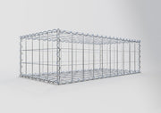 Gabione 100 cm x 30 cm x 50 cm (L x H x T), Maschenweite 10 cm x 10 cm, Spirale