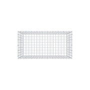 Gabione 100 cm x 80 cm x 50 cm (L x H x T), Maschenweite 5 cm x 10 cm, C-Ring