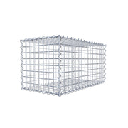Gabione 80 cm x 40 cm x 40 cm (L x H x T), Maschenweite 5 cm x 5 cm, Spirale