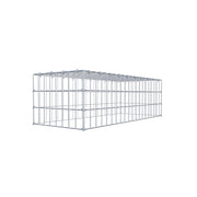 Anbaugabione Typ 3 100 cm x 30 cm x 40 cm (L x H x T), Maschenweite 5 cm x 10 cm, C-Ring