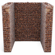 Gabionen Mülltonnenbox - 1 Tonne, 60-120 l, 115 cm Höhe