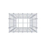 Anbaugabione Typ 3 100 cm x 30 cm x 20 cm (L x H x T), Maschenweite 5 cm x 10 cm, C-Ring