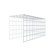 Anbaugabione Typ 4 100 cm x 50 cm x 40 cm (L x H x T), Maschenweite 10 cm x 10 cm, C-Ring