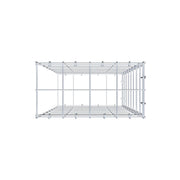 Anbaugabione Typ 2 80 cm x 40 cm x 20 cm (L x H x T), Maschenweite 10 cm x 10 cm, C-Ring